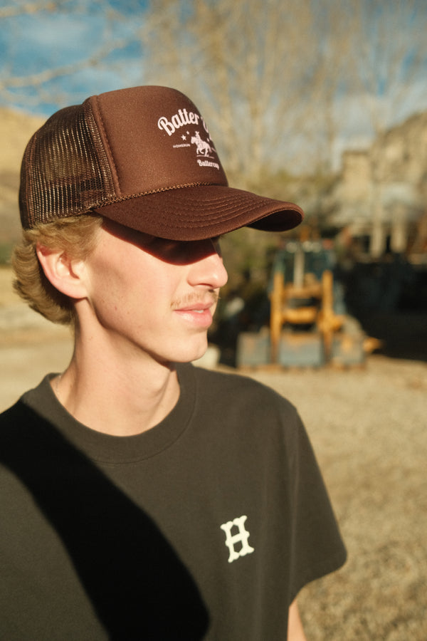 Batter Up Trucker (Brown)